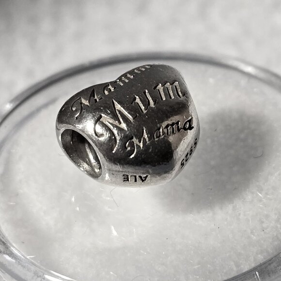 Pandora Sterling Silver Multi-language Mom Charm - Picture 2 of 6